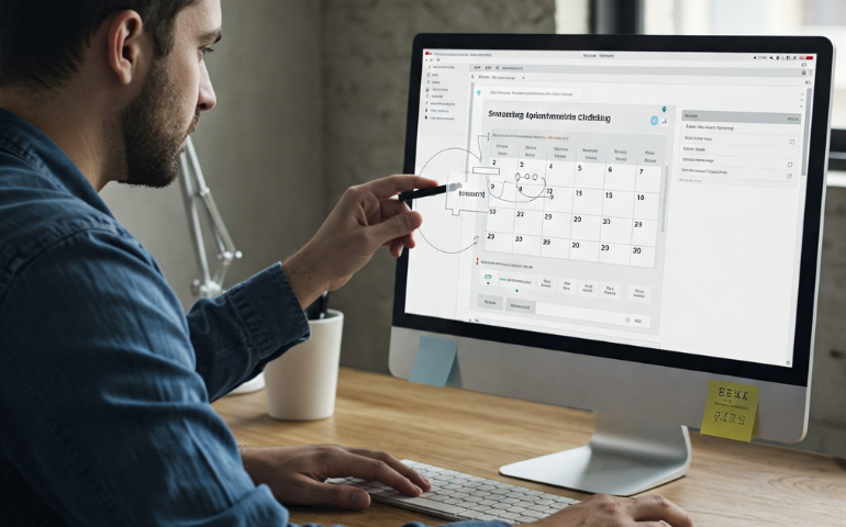 Setting up recurring appointments in Microsoft Outlook calendar interface