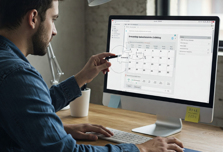 Setting up recurring appointments in Microsoft Outlook calendar interface