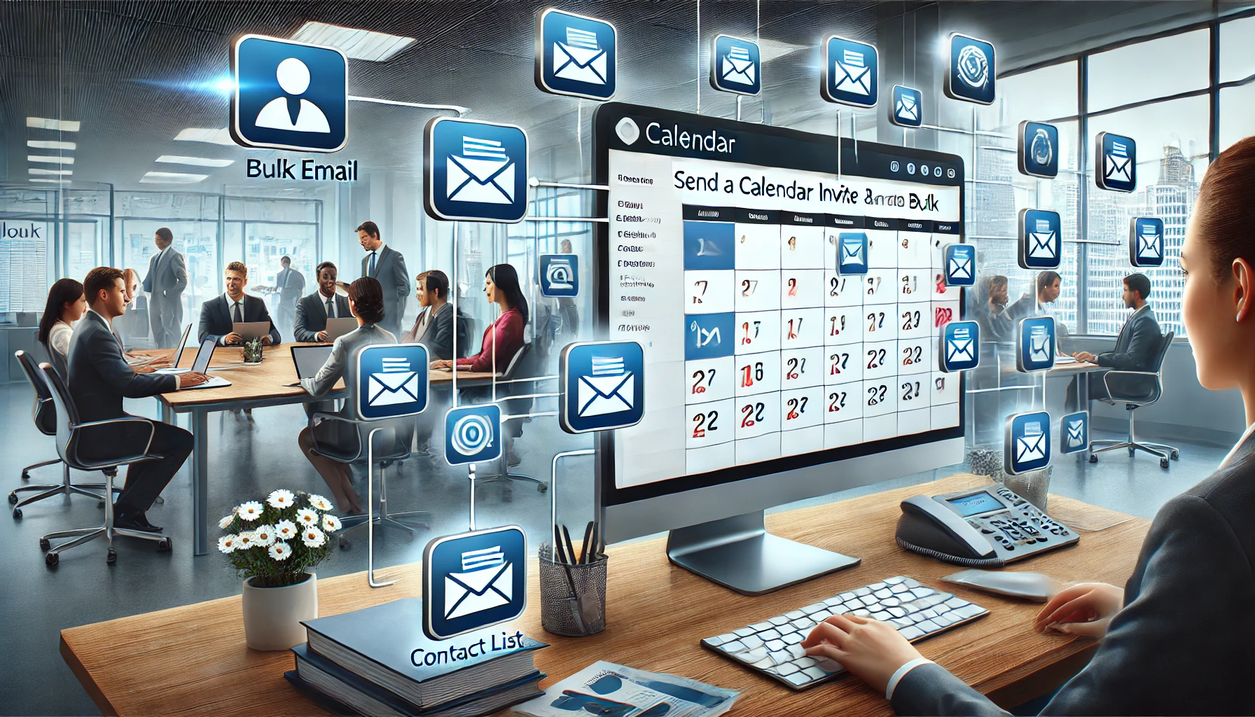 Sending bulk calendar invites for client meetings using Outlook calendar