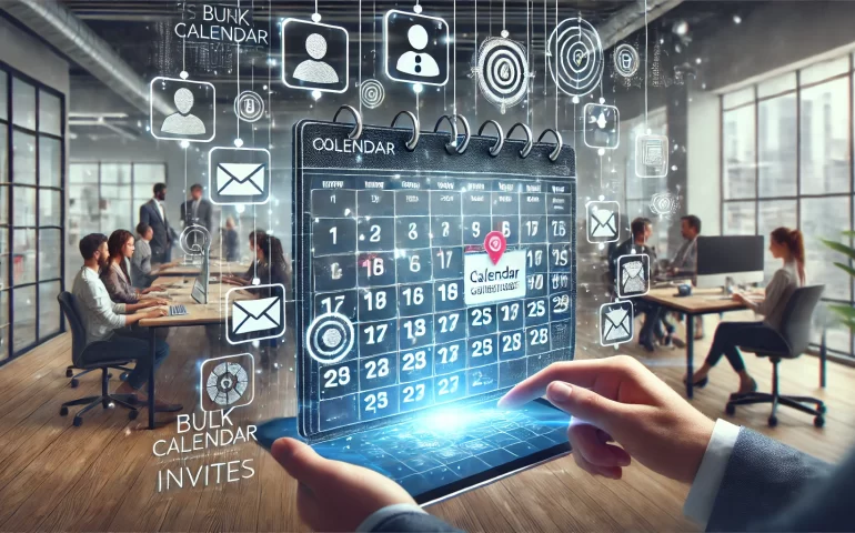 Sending bulk calendar invites to people for events and meetings