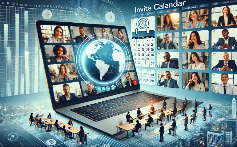 Scheduling a recurring meeting with multiple attendees across different time zones using calendar invite features