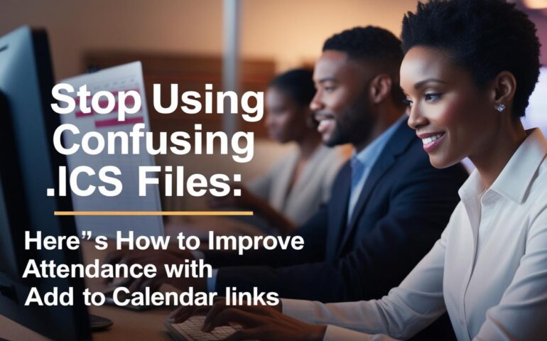 Add to Calendar link vs. .ICS file comparison for improving event attendance