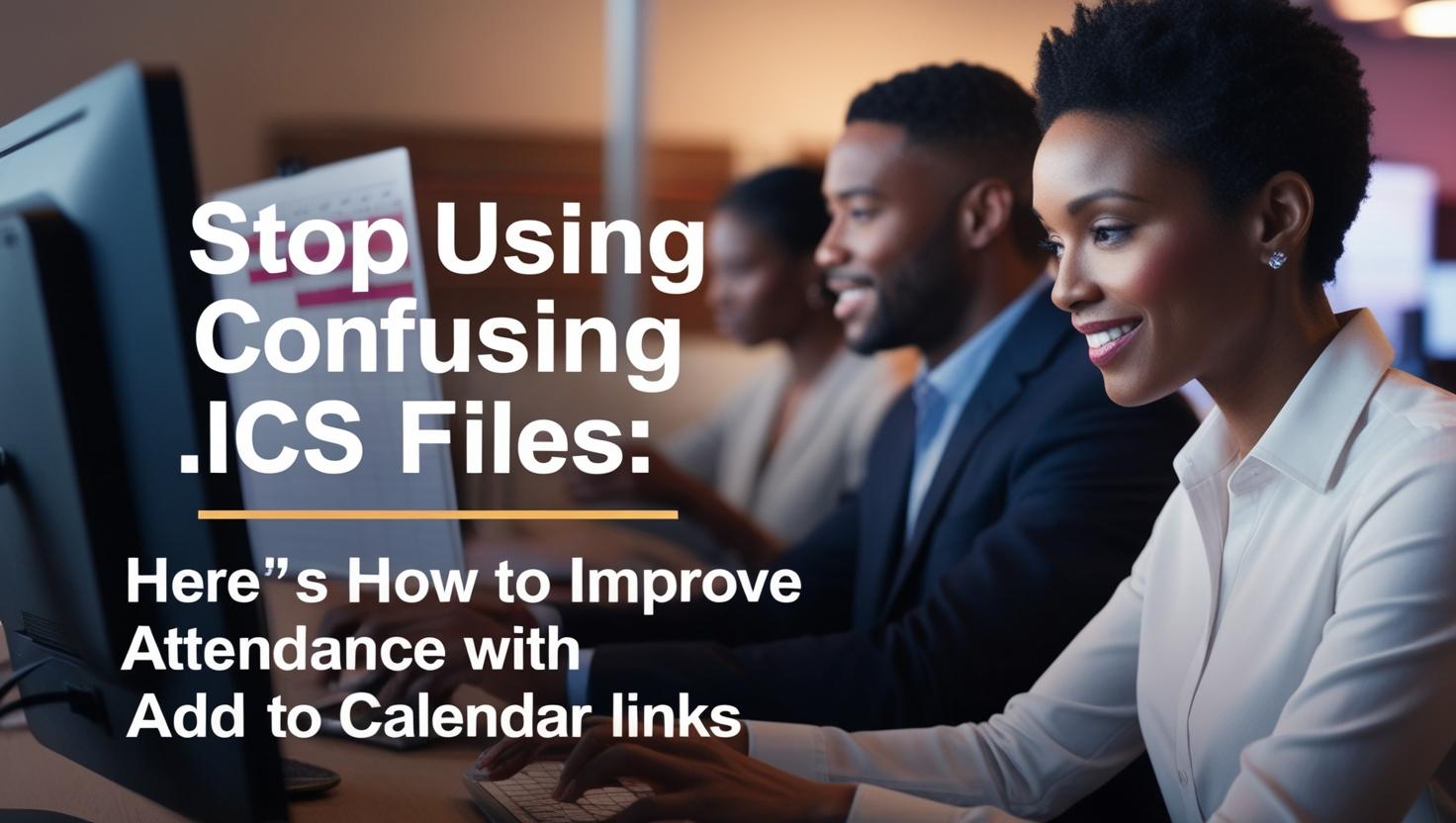 Add to Calendar link vs. .ICS file comparison for improving event attendance