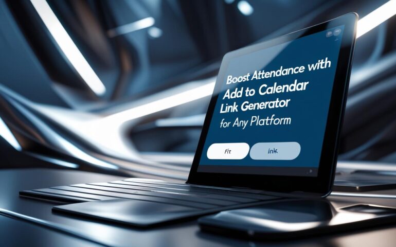 Add to Calendar link generator interface showing options for Google, Outlook, Apple, and Yahoo Calendar to boost event attendance