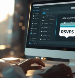 User checking RSVP status updates on Let’s Calendar interface