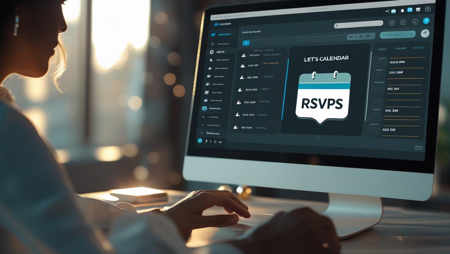 User checking RSVP status updates on Let’s Calendar interface