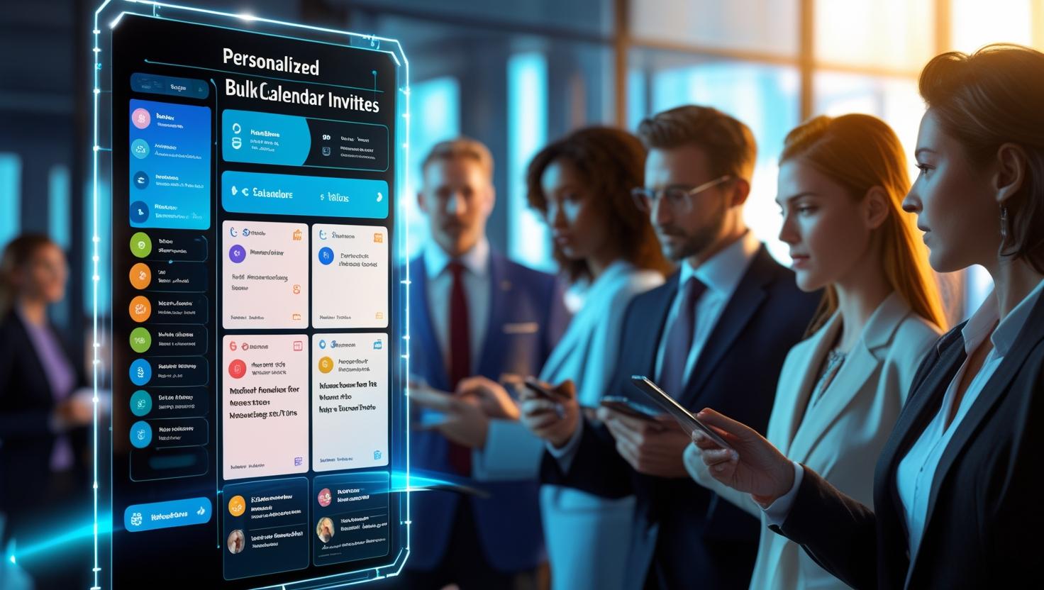 Modern calendar tool automating personalized invites for webinars and conferences