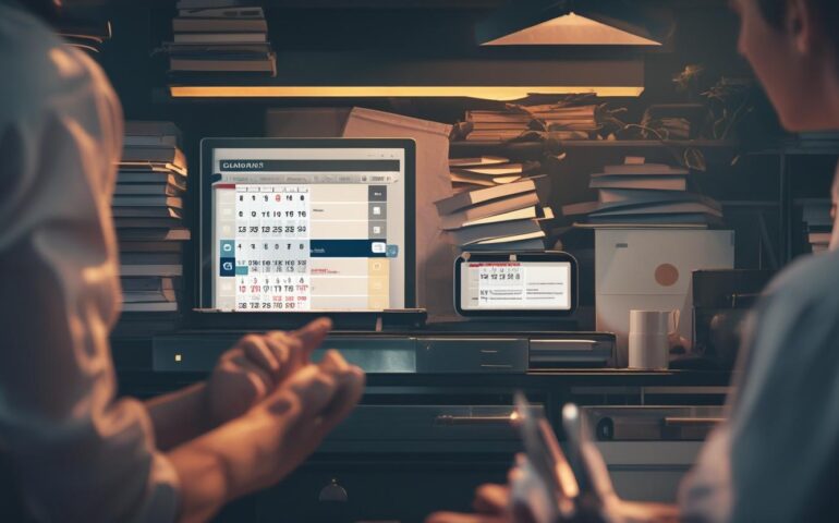 Event organizer sending bulk calendar invites using an online dashboard interface