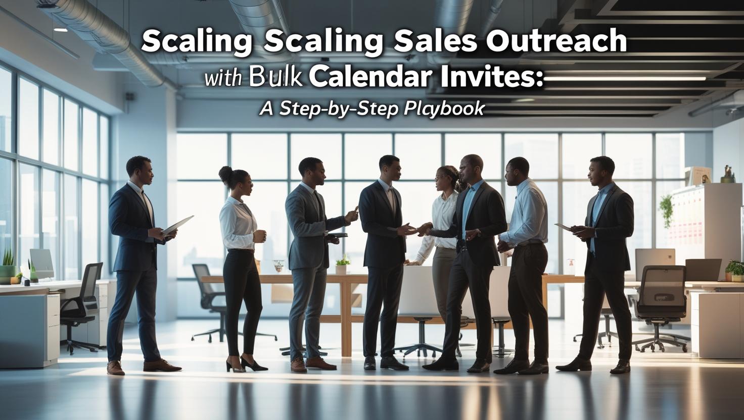 Scaling sales outreach using bulk calendar invites for meetings and client engagement