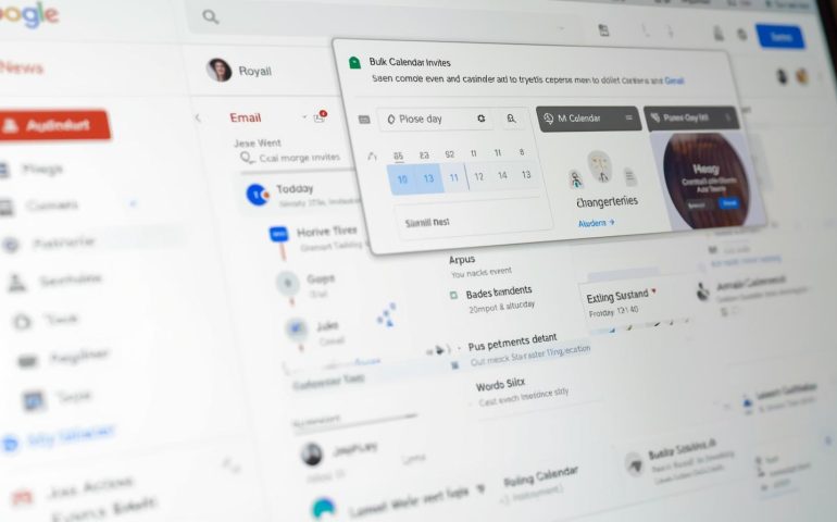 Bulk calendar invites in Gmail for meetings and events